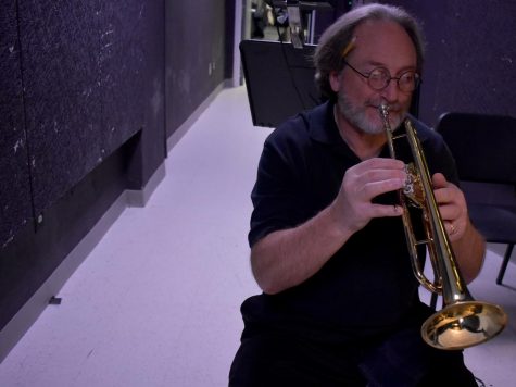 Teacher Plays Trumpet For Musical