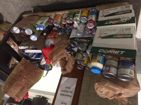 World Language Department Participates in Food Drive