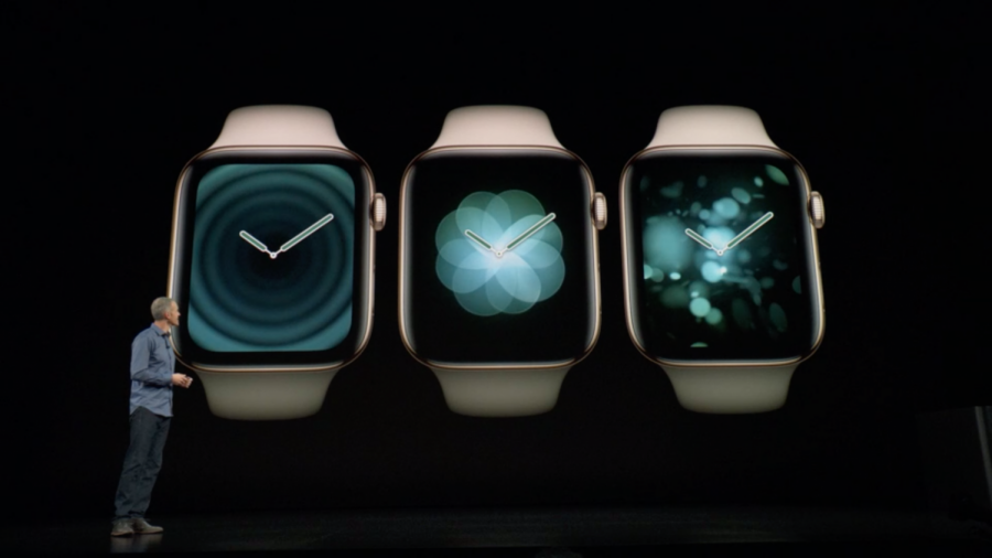 Introduction of new Apple watches at Apple Keynote presentation