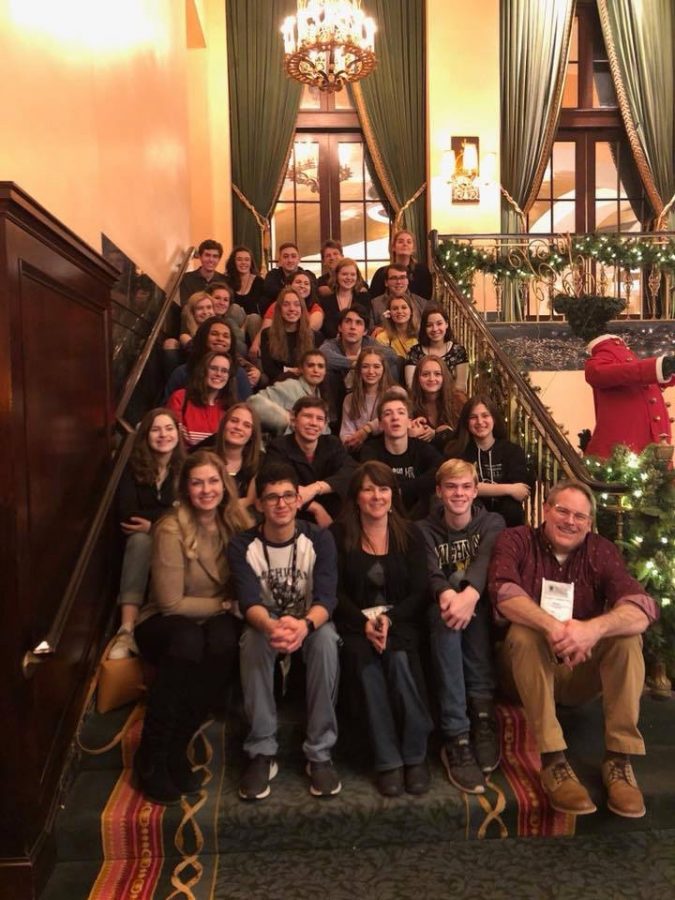 Group of students at the Michigan Thespian Conference. 