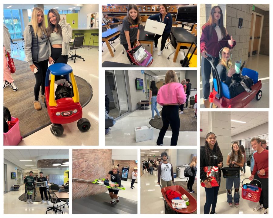 Student spirit was everywhere for anything but a backpack day!